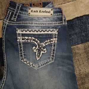 Rock Revival Womens Easy Straight Sherry Size 33